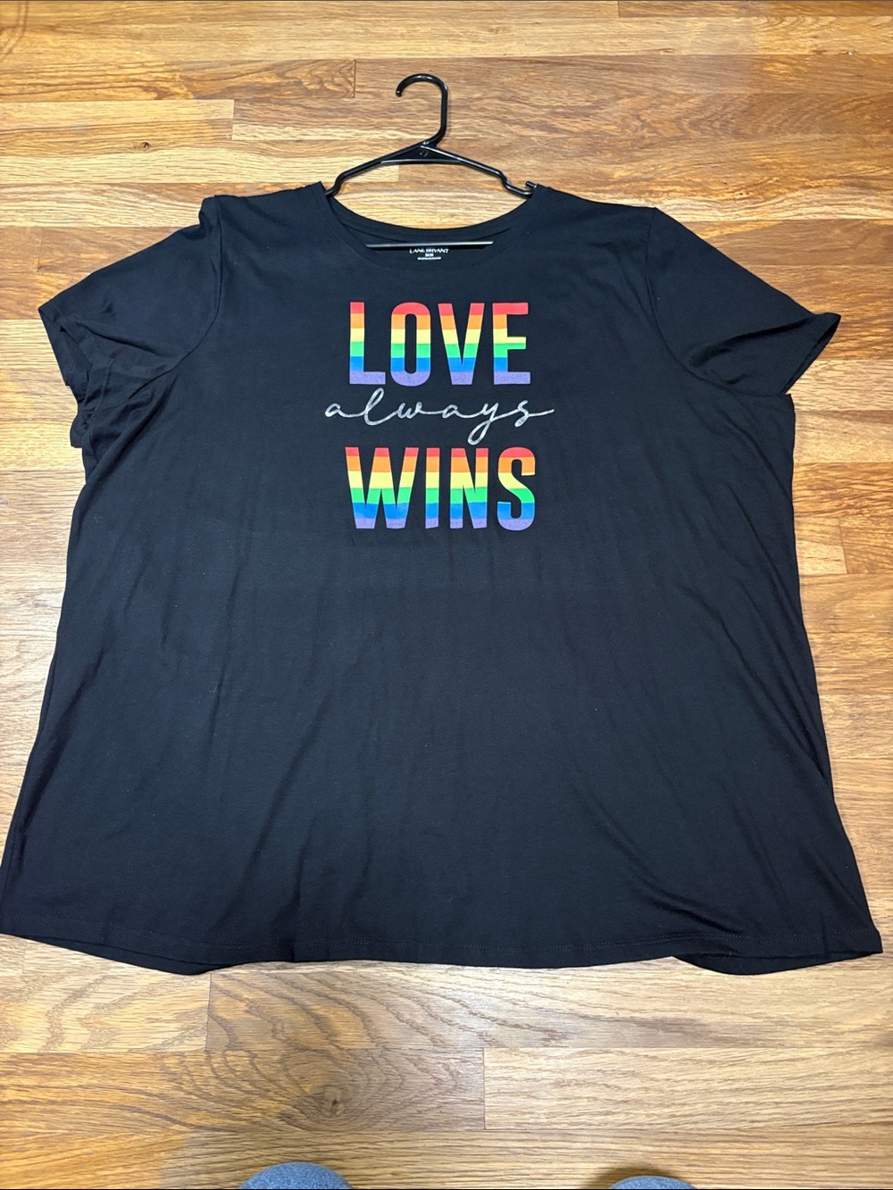 LANE BRYANT love always wins LGBTQ t-shirt